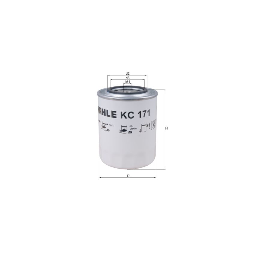 FILTR PALIWA KNEHT KC171 IVECO F2BE0681 93-13