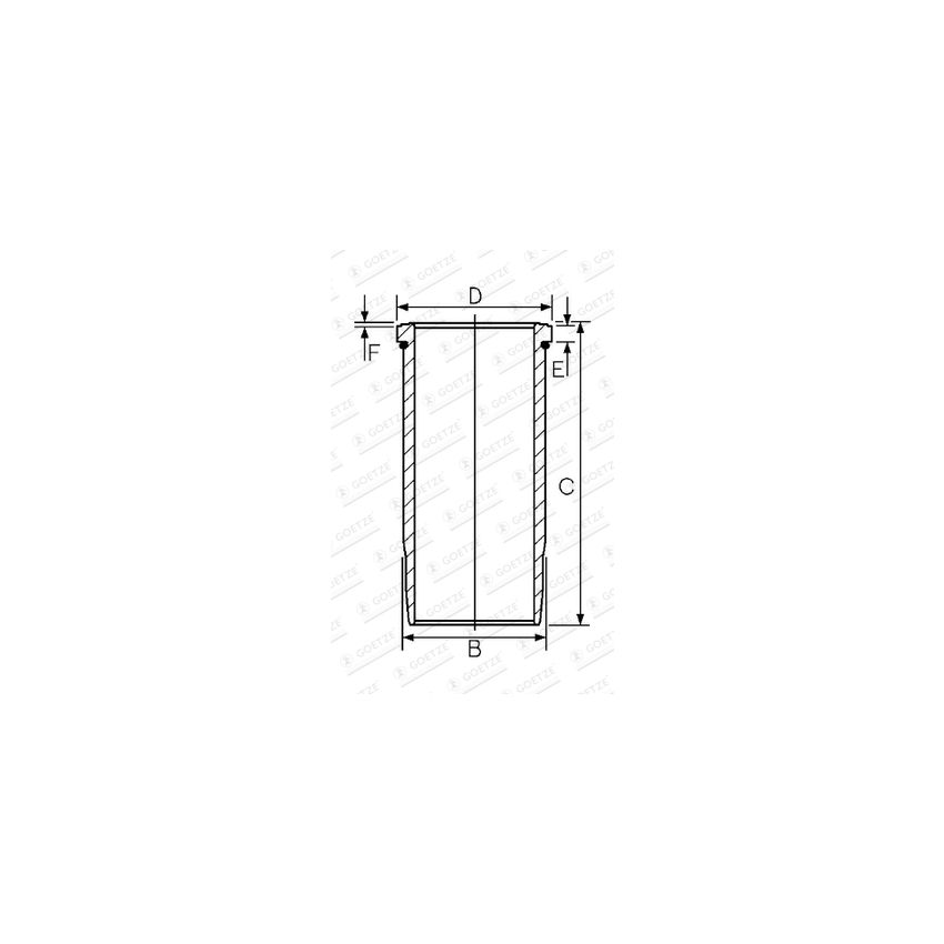 TULEJA CYLINDROWA GOETZE 1561006000 MERCEDES OM471