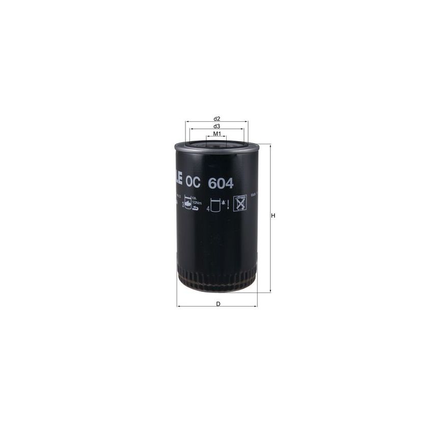 FILTR OLEJU KNEHT OC604 DAF PX-7 01-17