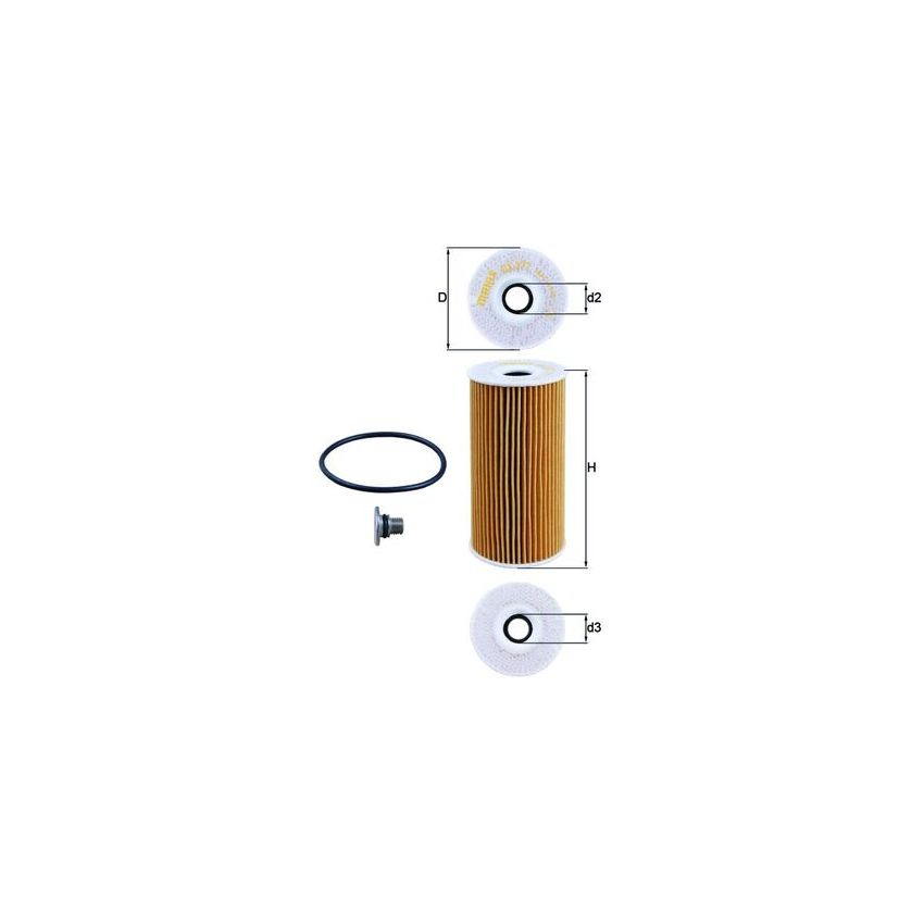 FILTR OLEJU KNEHT OX377D HYUNDAI 2.0-2.2CRDI 09-