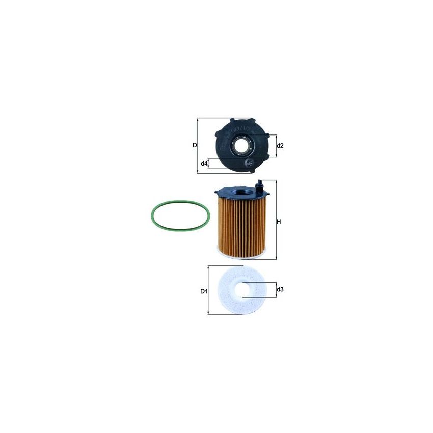 FILTR OLEJU KNEHT OX171/2D1 PSA 1.4-1.6HDI 01-19