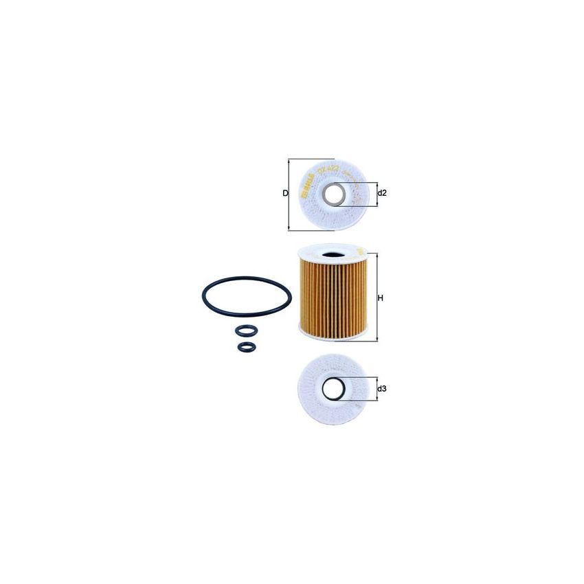FILTR OLEJU KNEHT OX422D VW 1.2TDI 09-15