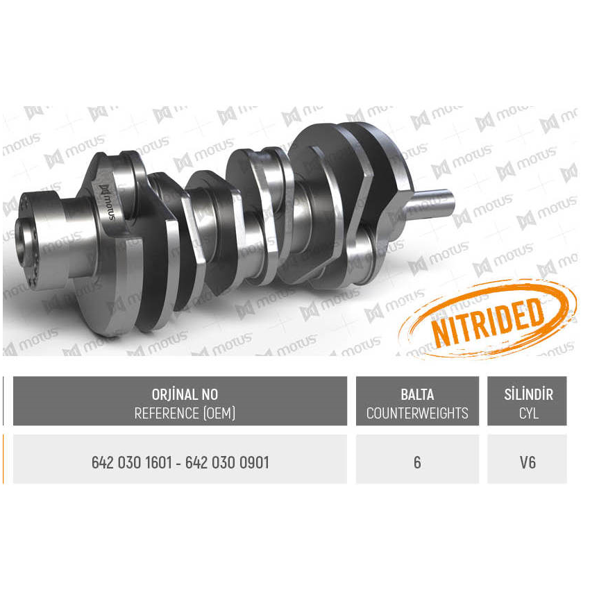 WAŁ KORBOWY MV PARTS D35028 MERCEDES V6 3.0CDI