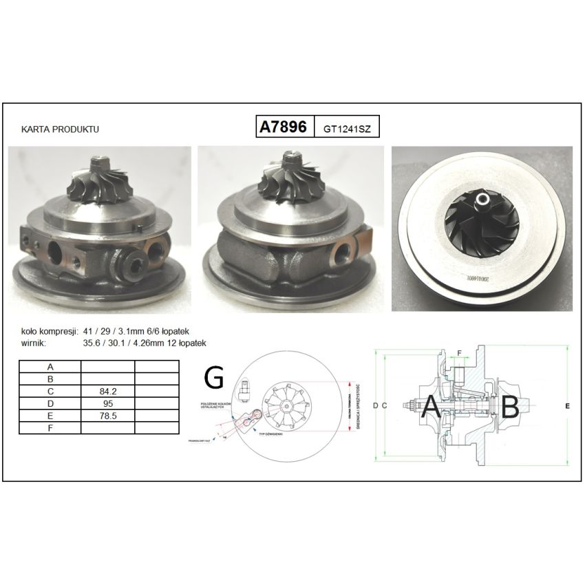 KORAS CER A7896 VW 1.0T 01-