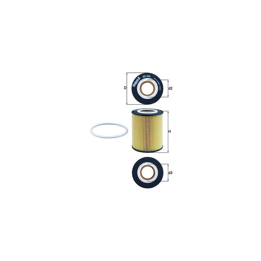 FILTR OLEJU KNEHT OX433D VOLVO 3.0-3.2 06-17