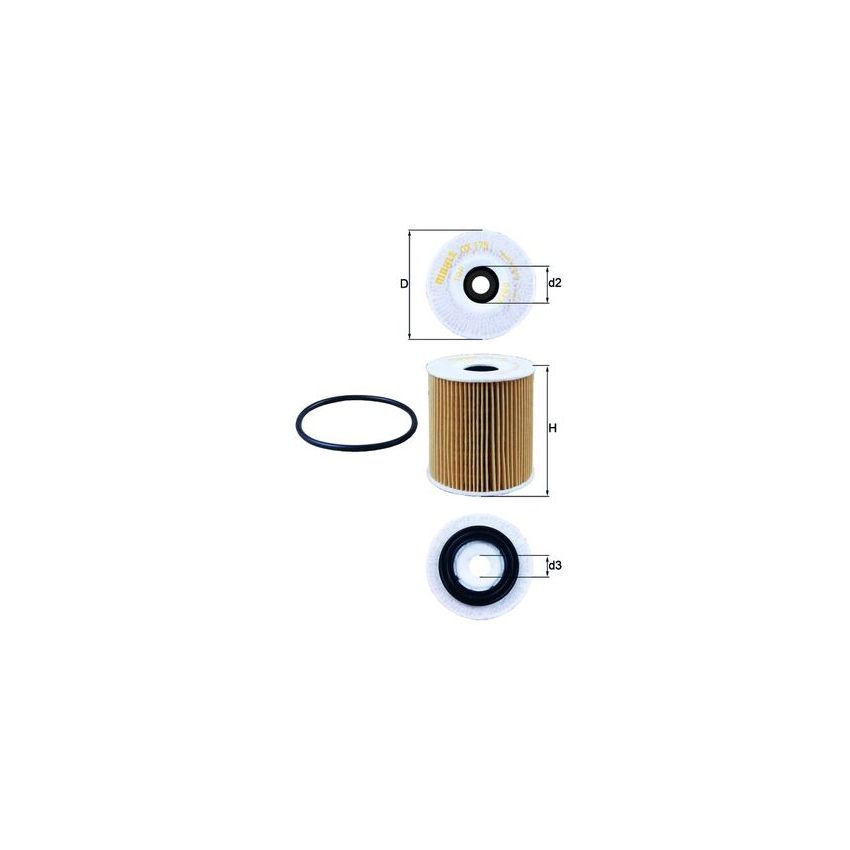 FILTR OLEJU KNEHT OX175D FIAT 1.4-1.6 01-16