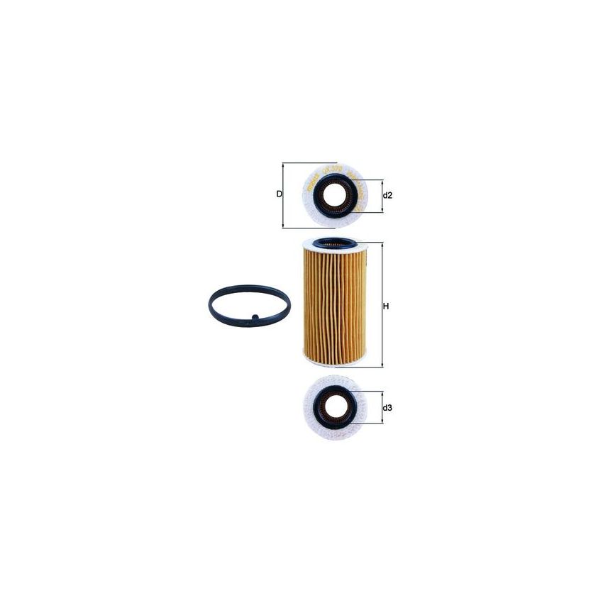 FILTR OLEJU KNEHT OX370D1 VOLVO 2.0-2.5 07-18