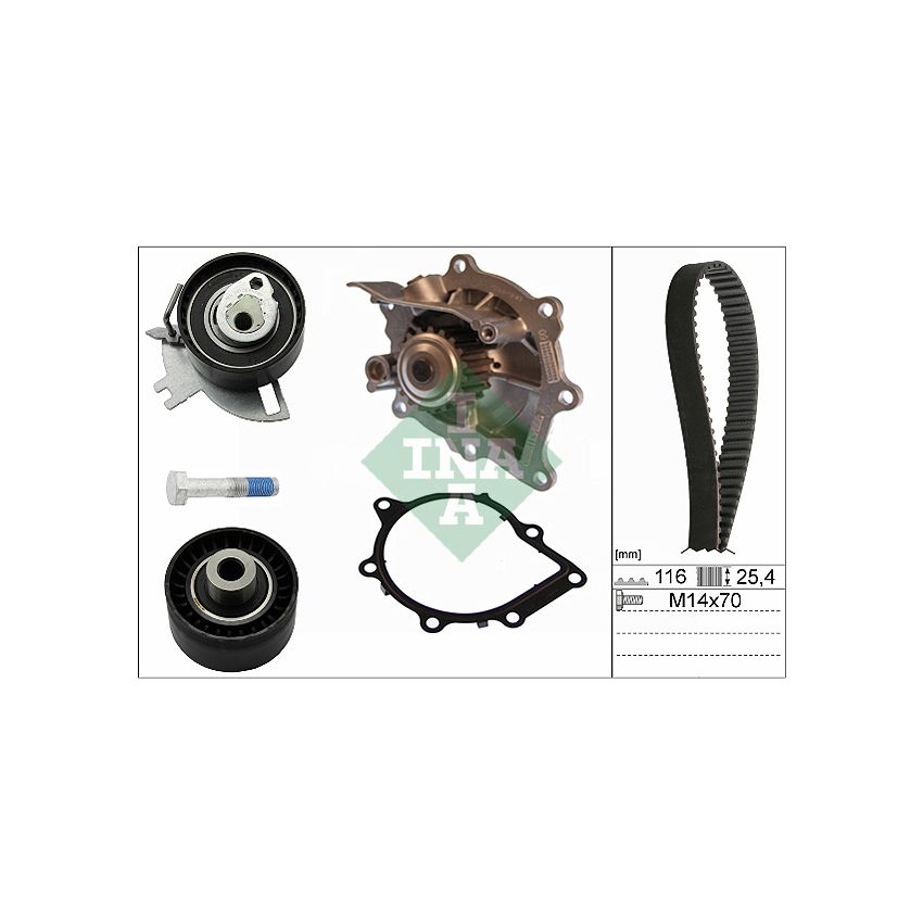 KOMPLET ROZRZĄDU INA 530069130 PSA 2.0D 13-