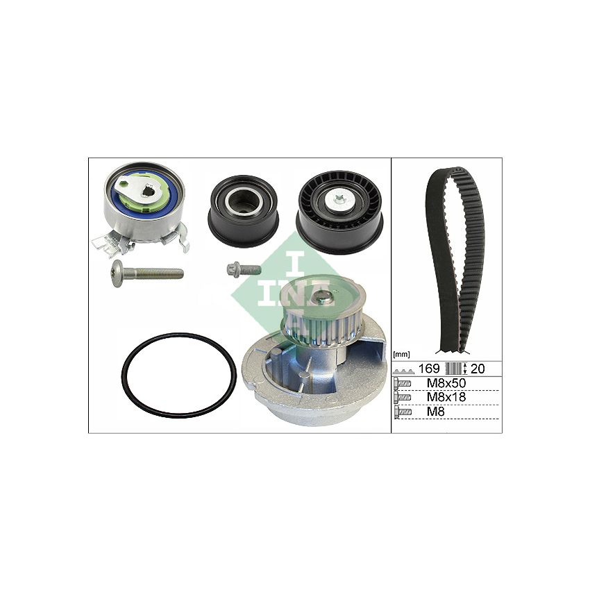 KOMPLET ROZRZĄDU INA 530007831 OPEL 1.4-1.8 93-