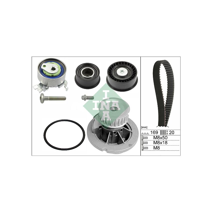 KOMPLET ROZRZĄDU INA 530007832 OPEL 1.4-1.8 93-