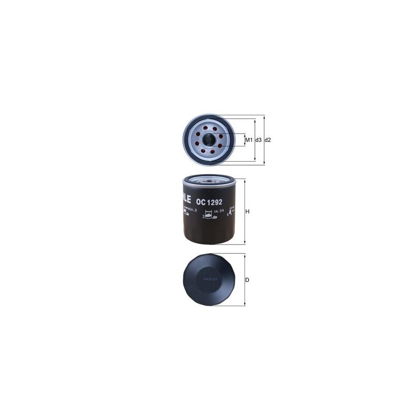 FILTR OLEJU KNEHT OC1292 FORD 2.0TDCI 14-19