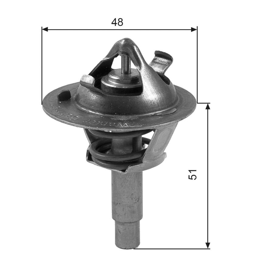 TERMOSTAT GATES TH38490G1 MERCEDES 1.6-1.8 02-11