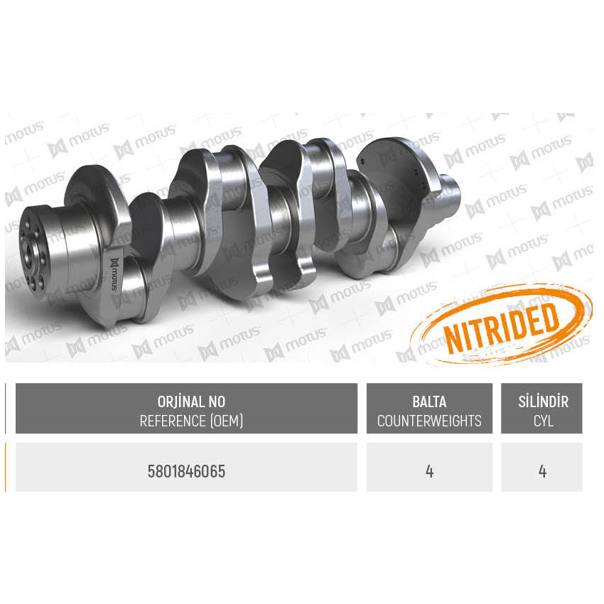 WAŁ KORBOWY MV PARTS D35041 FIAT 2.3JTD 