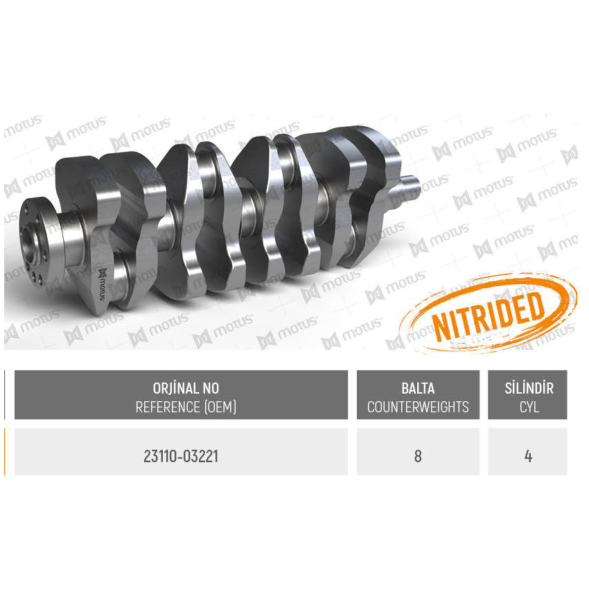 WAŁ KORBOWY MV PARTS D35047 HYUNDAI 1.2 08-