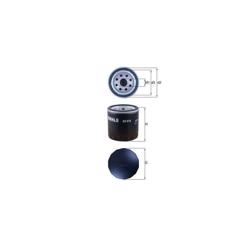 FILTR OLEJU KNEHT OC978 RENAULT 1.5DCI 09-19