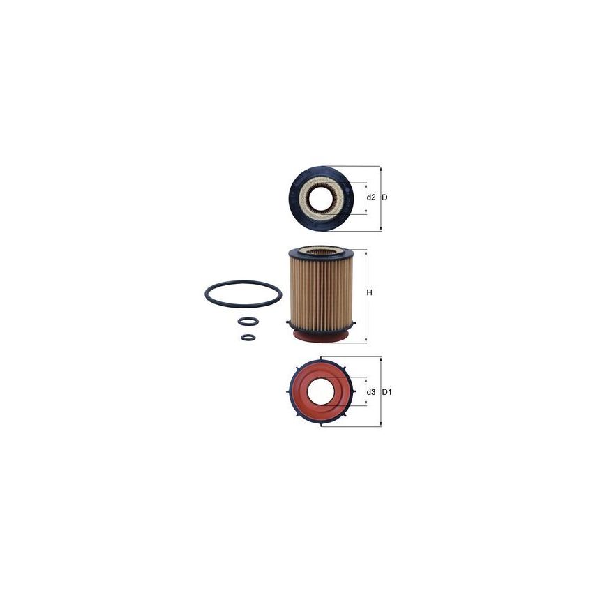FILTR OLEJU KNEHT OX982D MERCEDES 1.6-2.2 12-19