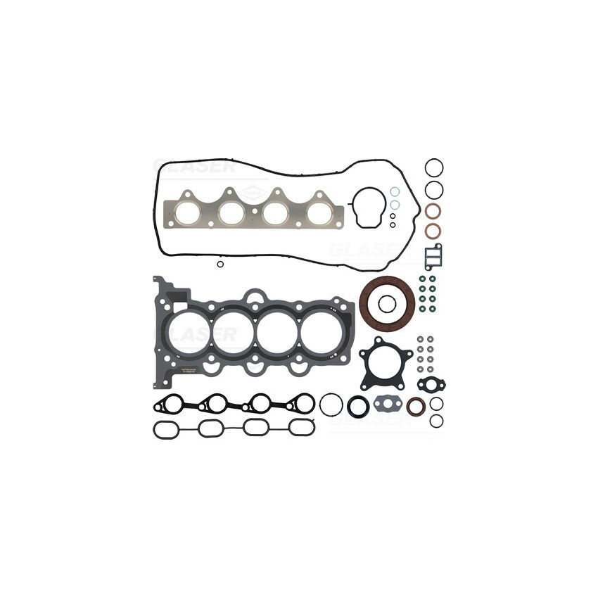 KOMPLET USZCZELEK SILNIKA GLASER S40555-00 HYUNDAI 1.6 09-12