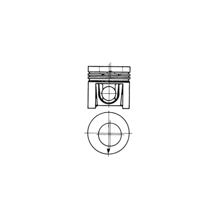 TŁOK KOLBENSCHMIDT 92951600 STD IHC D155/206/310 B P 65-