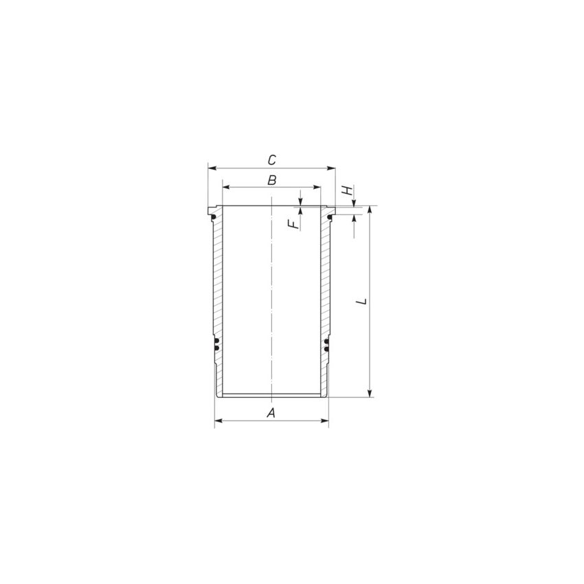 TULEJA CYLINDROWA MAHLE 439LW00100001 LIEBHERR D934