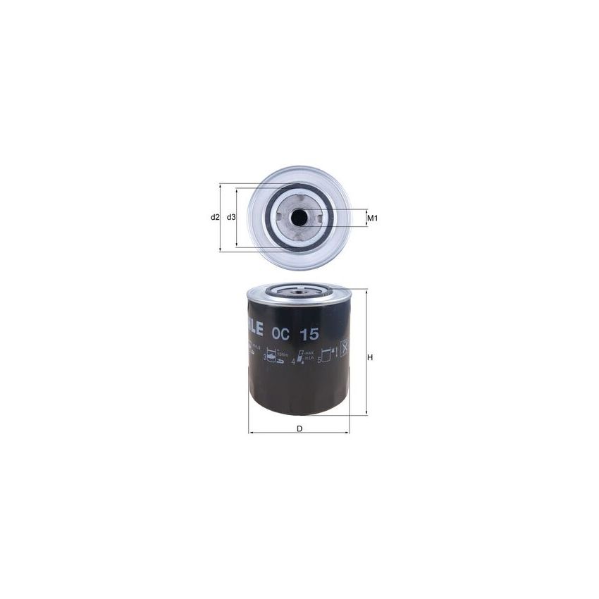 FILTR OLEJU KNEHT OC15 IVECO 8060 79-03