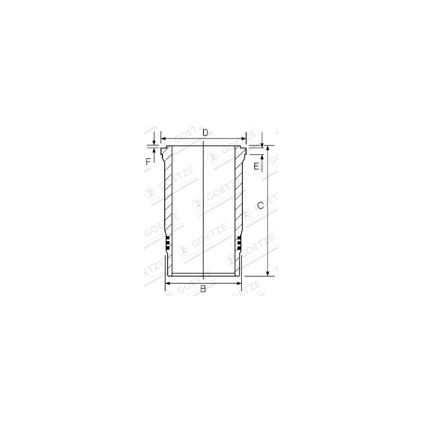 TULEJA CYLINDROWA GOETZE 1526005010 IVECO F3BE3681 06-