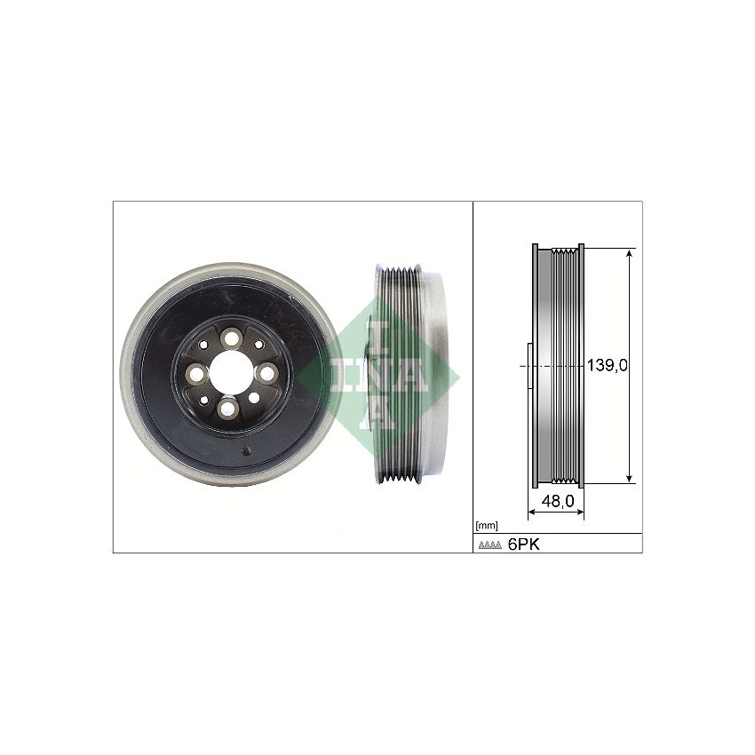 INA 544006510  KOŁO PASOWE VOLKSWAGEN 1.9-2.5TDI 95-09
