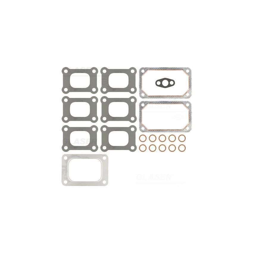 KOMPLET USZCZELEK KOLEKTORA SSĄCO/WYDECHOWEGO GLASER M38475-00 VOLVO D12C -