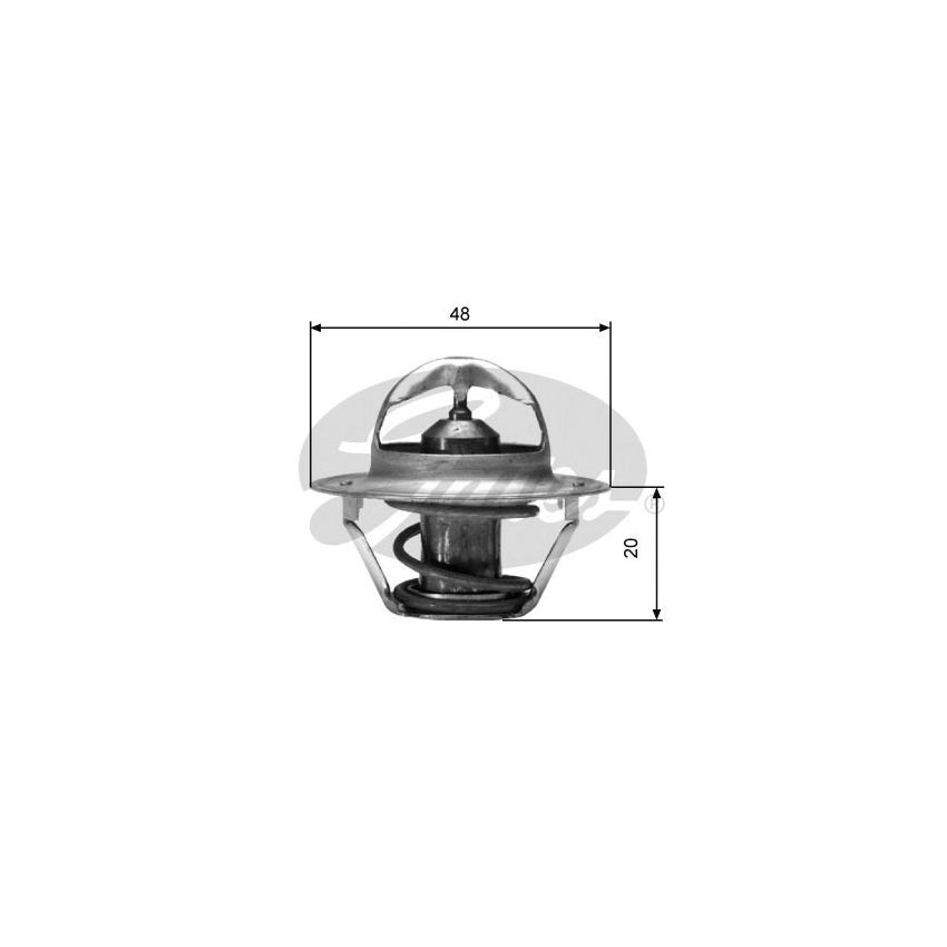TERMOSTAT GATES TH00388G1 FORD 1.1-2.0 87-