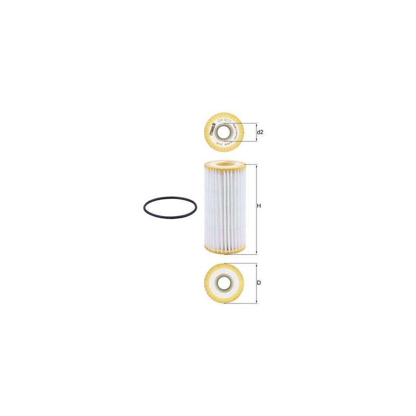 FILTR OLEJU KNEHT OX1217D VW 1.8-2.0 12-
