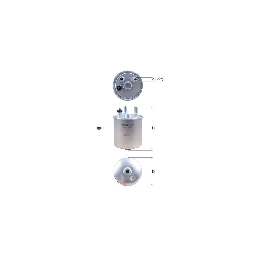 FILTR PALIWA KNEHT KL639D ILTR PL. RENAULT 1.5DCI 07-