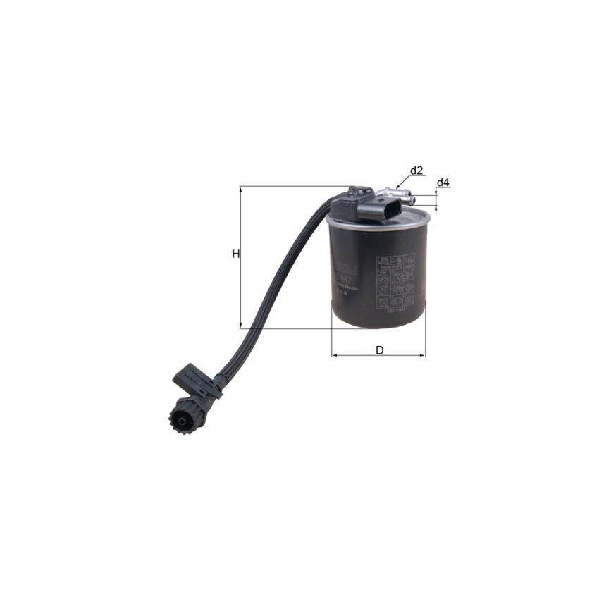 FILTR PALIWA KNEHT KL947 MERCEDES 2.1D 14-