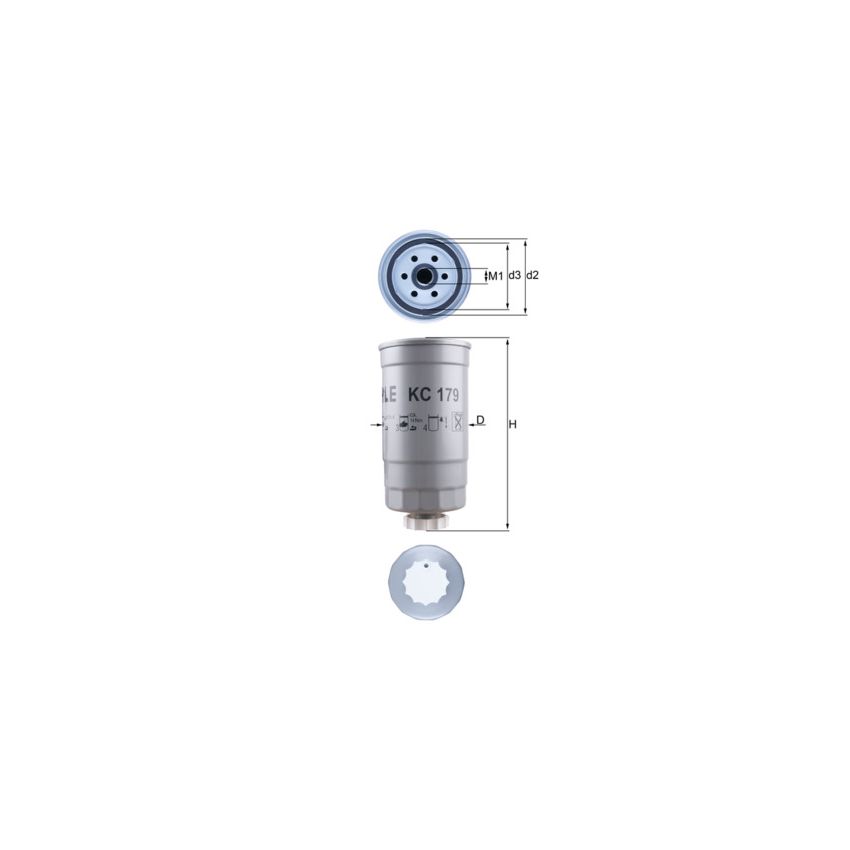 FILTR PALIWA KNEHT KC179 HYUNDAI 2.5CRDI 02-