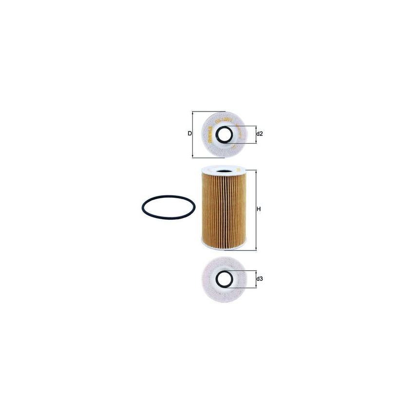 FILTR OLEJU KNEHT OX128/1D POR 2.7-4.5 96-12