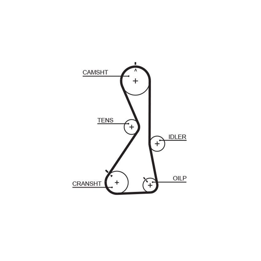KOMPLET ROZRZĄDU GATES K015481XS MITSUBISHI 2.0-2.4 96-