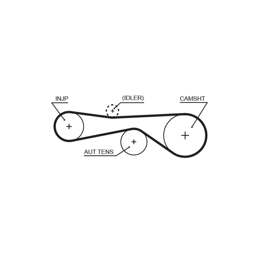 KOMPLET ROZRZĄDU GATES K025676XS VW 2.7-3.0D 04-
