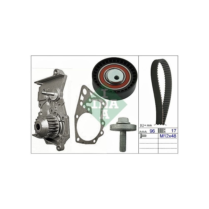 KOMPLET ROZRZĄDU INA 530060430 RENAULT 1.4-1.6 07-