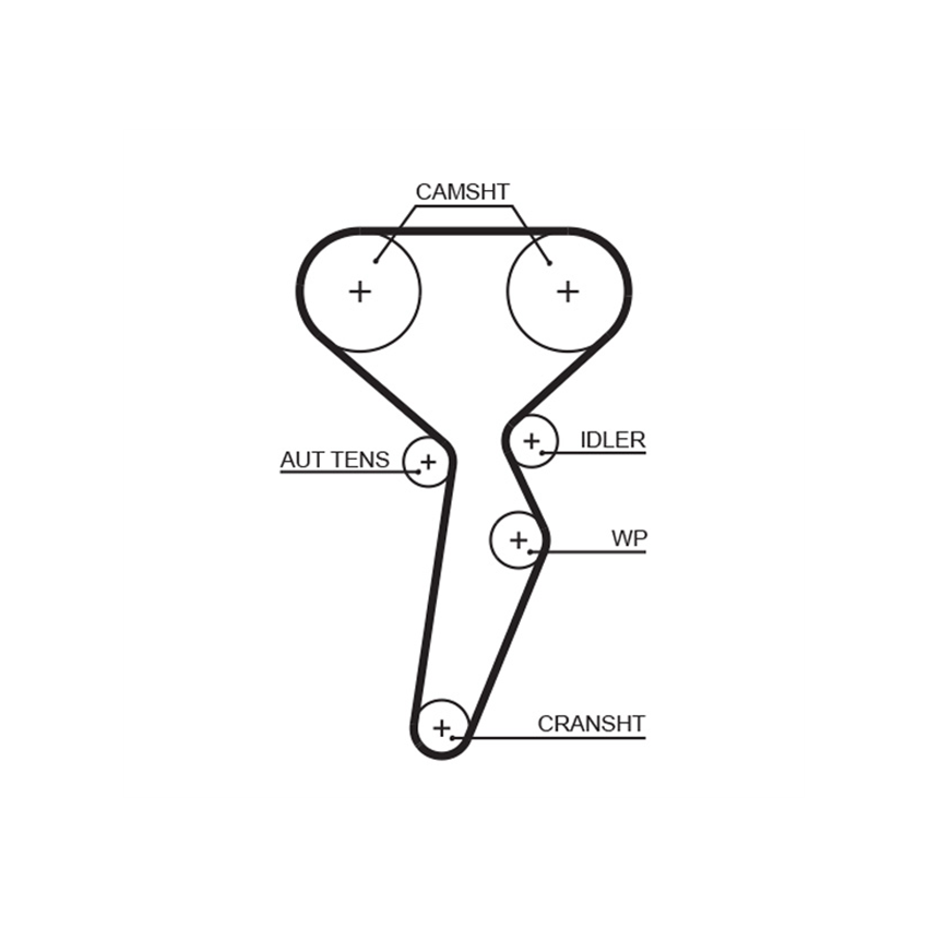 KOMPLET ROZRZĄDU GATES KP35671XS RENAULT 1.4-1.6 97-