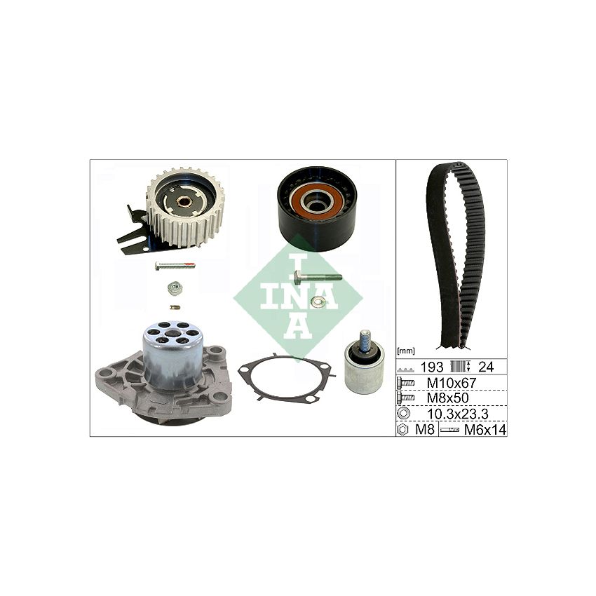 KOMPLET ROZRZĄDU INA 530061930 OPEL 2.0D 08-
