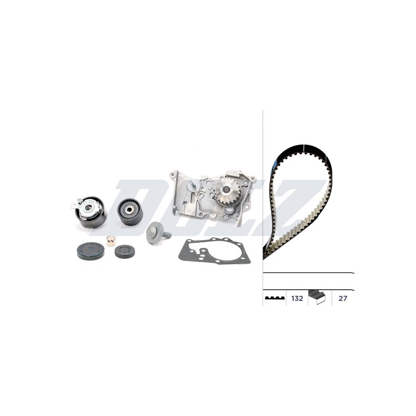 KOMPLET ROZRZĄDU DOLZ KD046 RENAULT 1.6 98-