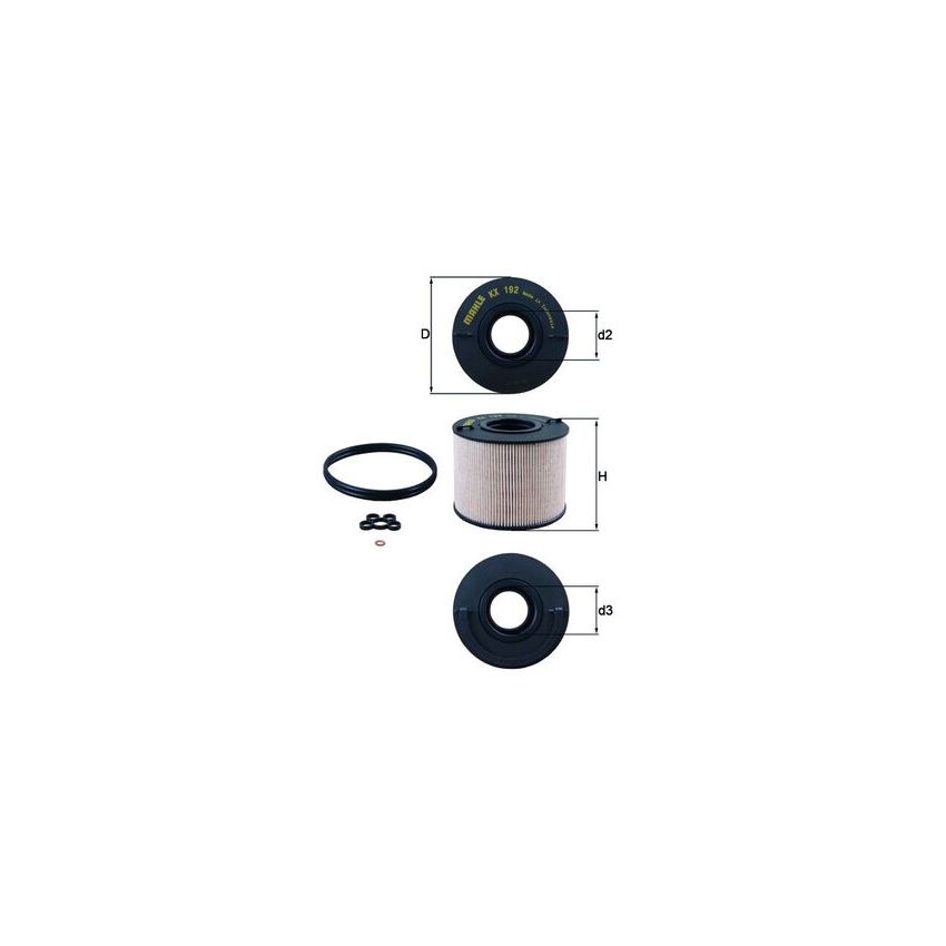 FILTR PALIWA KNEHT KX192D VW 3.0-4.2 04-15