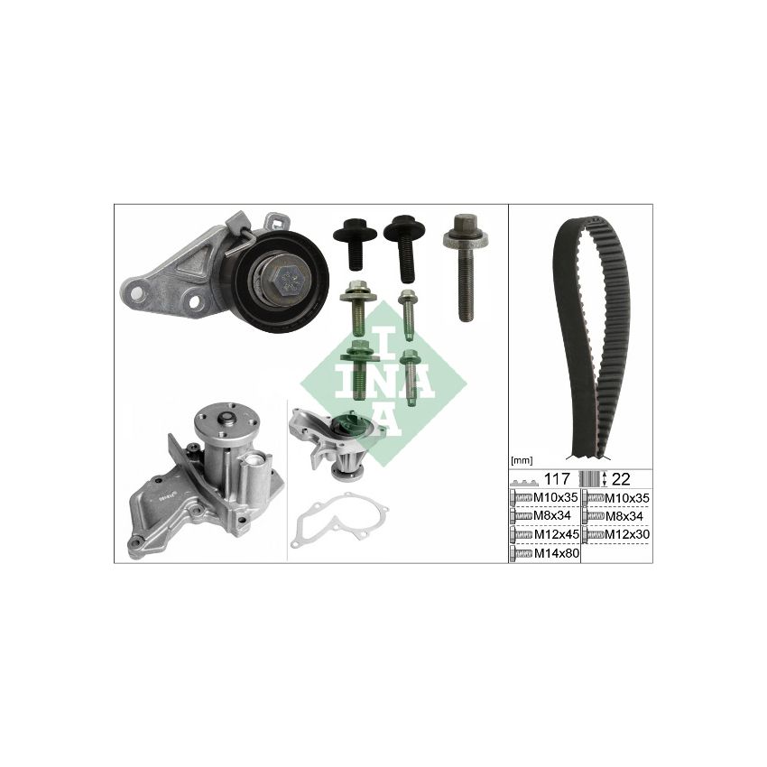 KOMPLET ROZRZĄDU INA 530014030 FORD 1.2-1.6 95-12