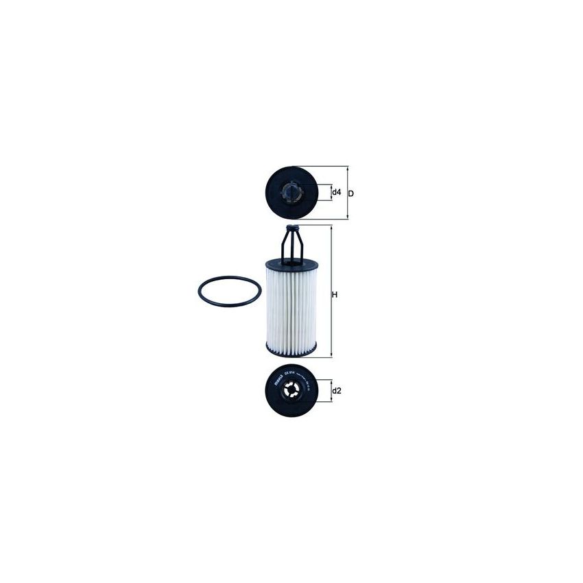 FILTR OLEJU KNEHT OX814D MERCEDES 1.8-5.5 11-