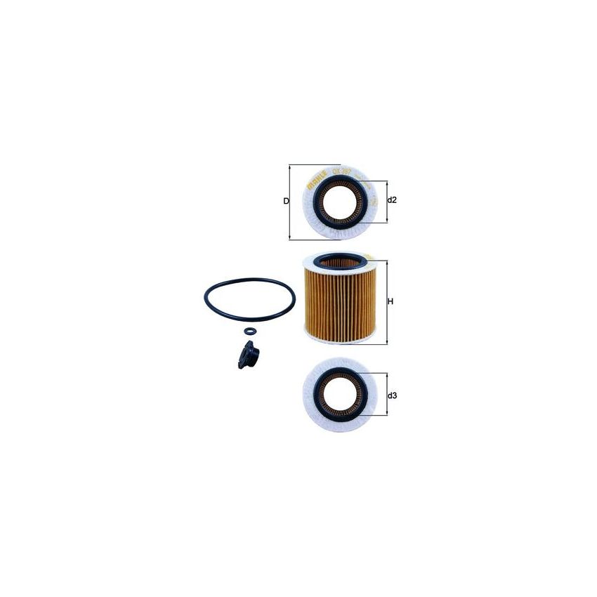 FILTR OLEJU KNEHT OX387D1 BMW 2.0 11-