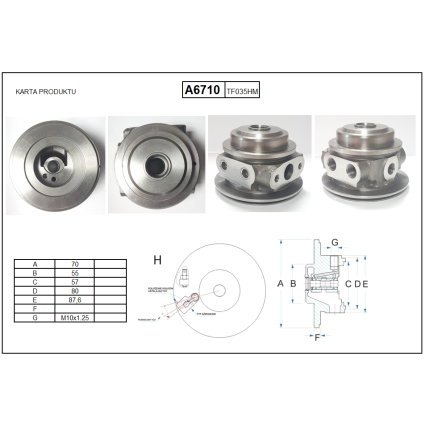 KORPUS TS A6710 TF035HM