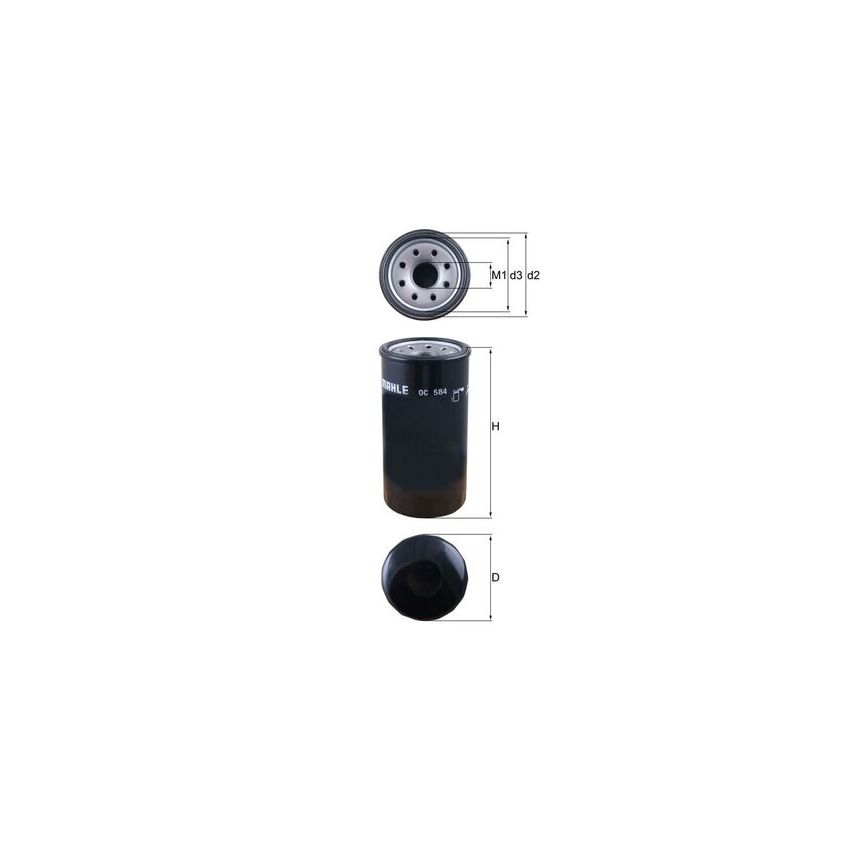 FILTR OLEJU KNEHT OC584 OPEL 2.5-3.0 98-12