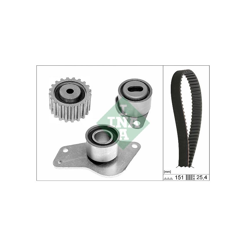 KOMPLET ROZRZĄDU INA 530018510 RENAULT 1.9D 96-