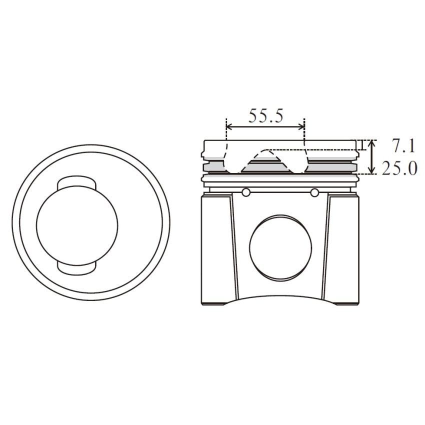 TŁOK MV PARTS P8120A STD CUMMINS 6CT8.3