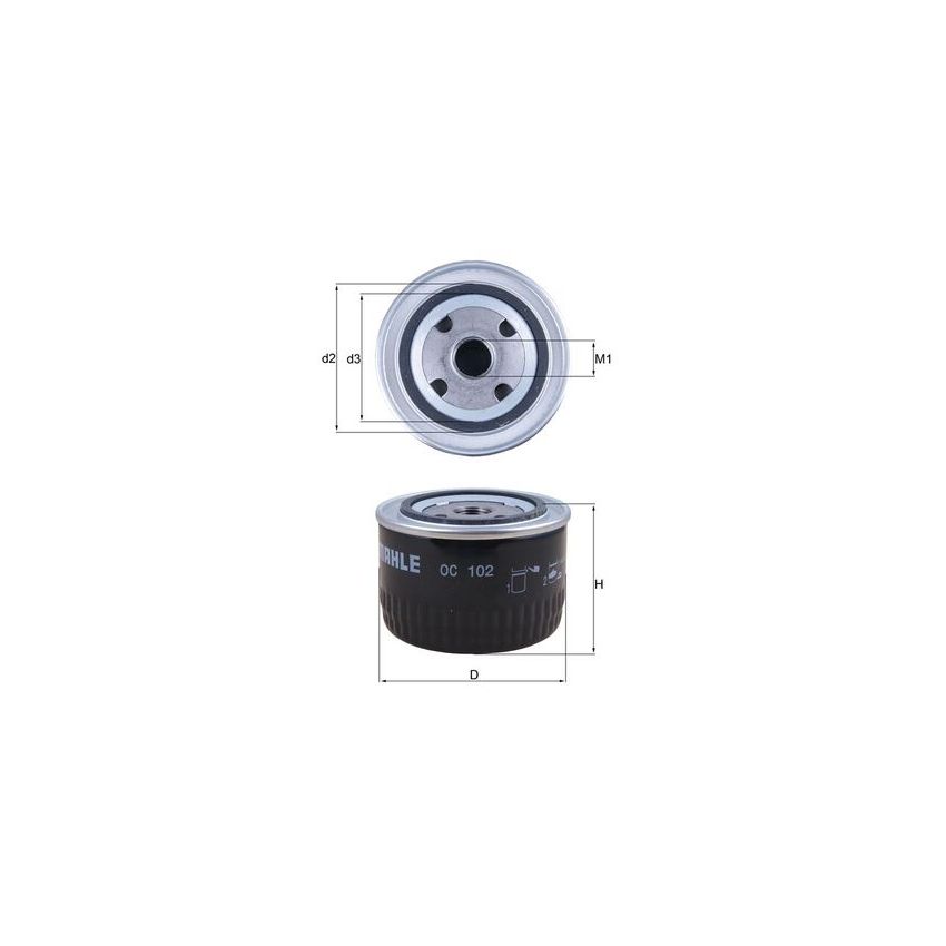 FILTR OLEJU KNEHT OC102 OPEL 2.0-3.0 78-