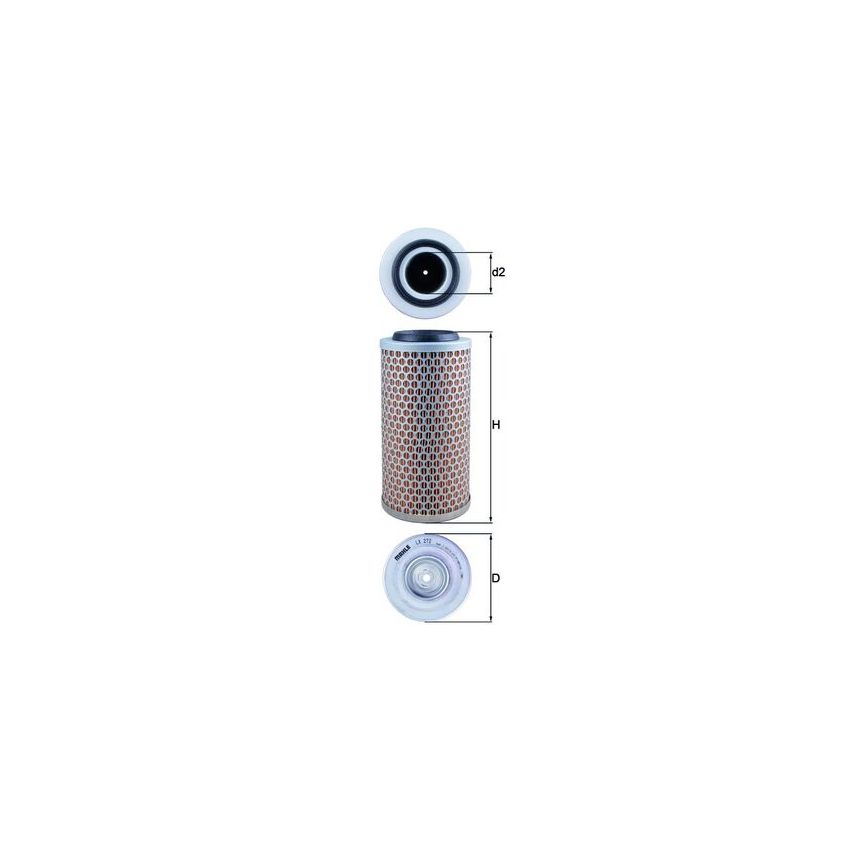 FILTR POWIETRZA KNEHT LX272 VW 1.6-2.0 79-