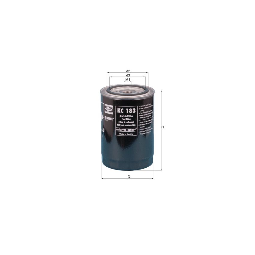 FILTR PALIWA KNEHT KC183 RVI MIDR04